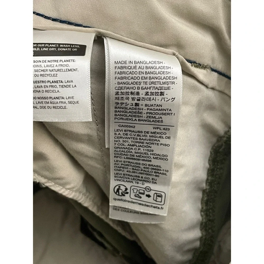 Levis XX Cargo Straight Pants Mens 36x30 Green Brown‎ Camo Woodland